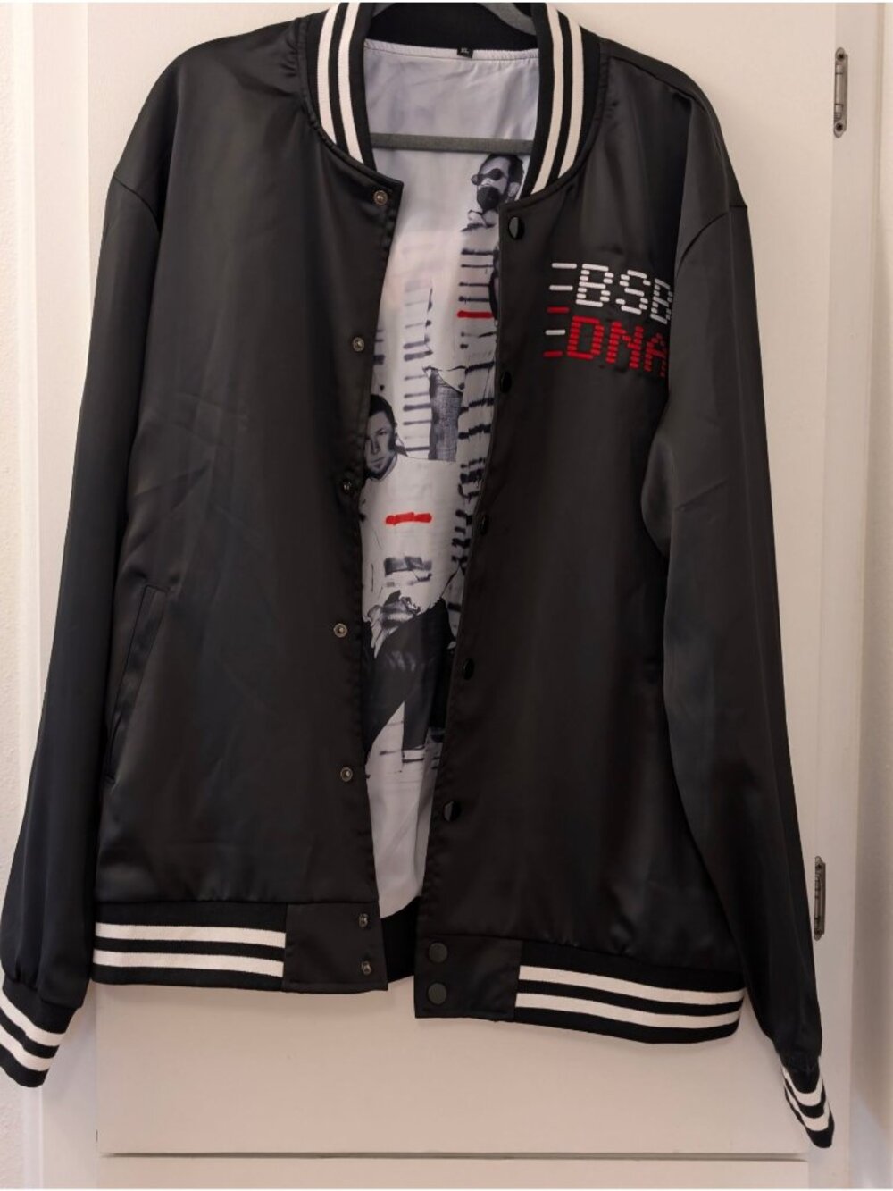 Backstreet Boys DNA World Tour Black Varsity Jacket XL With Graphic Lining